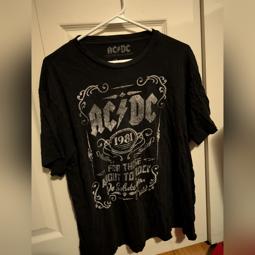 AC/DC Black Graphic T-Shirt